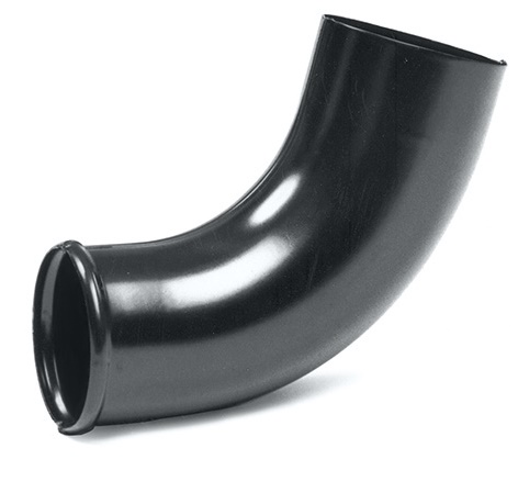 SIBA Auslaufbogen anthrazit Ral 7021 90mm/70°